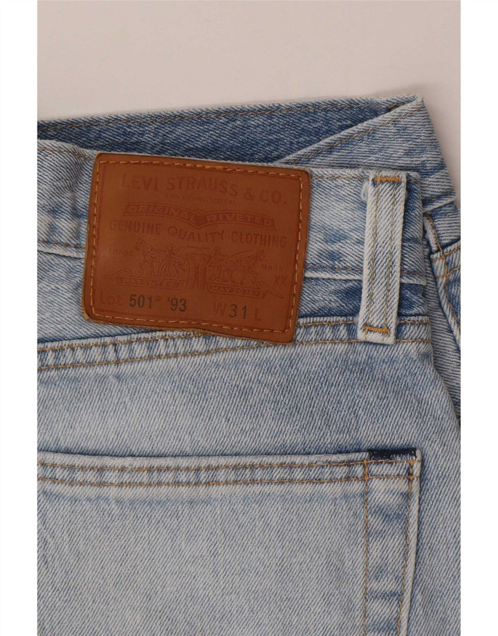 Pantaloncini di jeans Levi's 501 da uomo W31 in cotone blu medio
