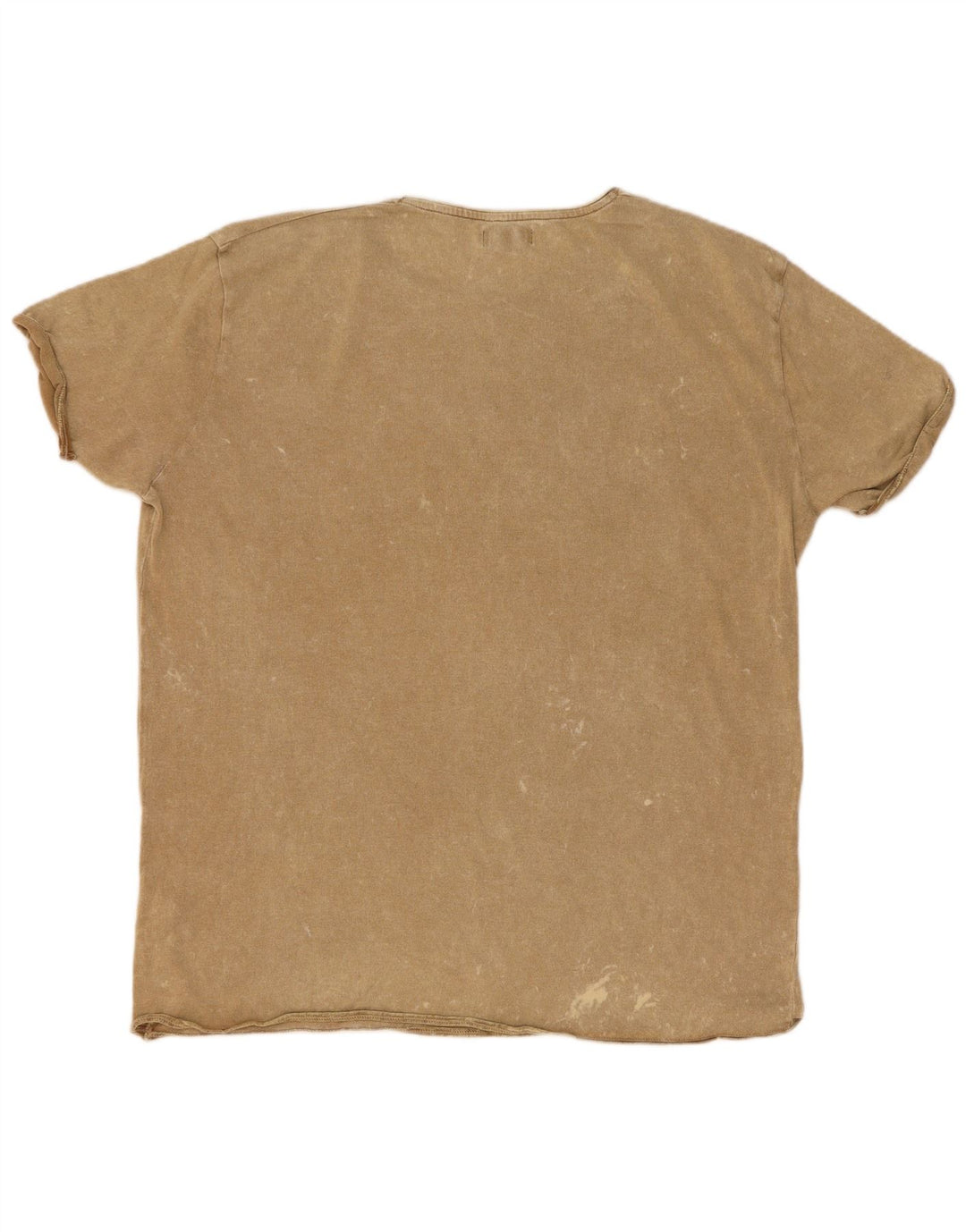 T-shirt da uomo Zara Top XL Poliestere screziato beige