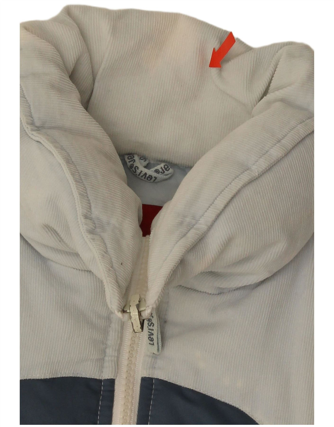 Giacca imbottita da donna Levi's UK 6 XS Poliestere color block bianco