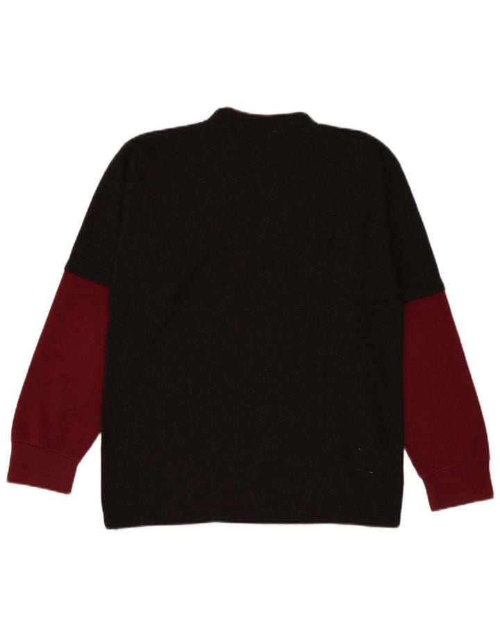 Maglione maglione girocollo con grafica da uomo Richmond blocco colore nero medio