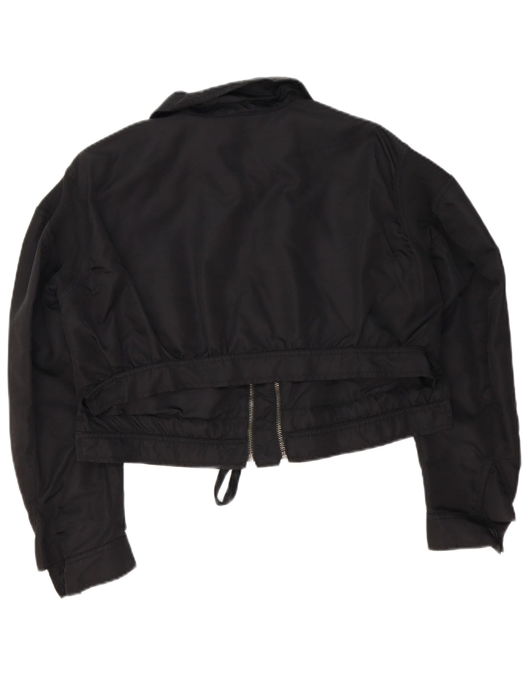 Giubbotto bomber oversize corto da donna Zara UK 6 XS nero poliammide