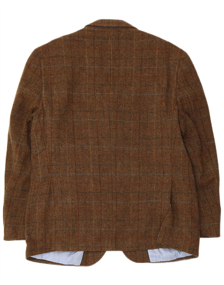 Giacca blazer a 2 bottoni da uomo Marks & Spencer UK 42 XL a quadri marroni