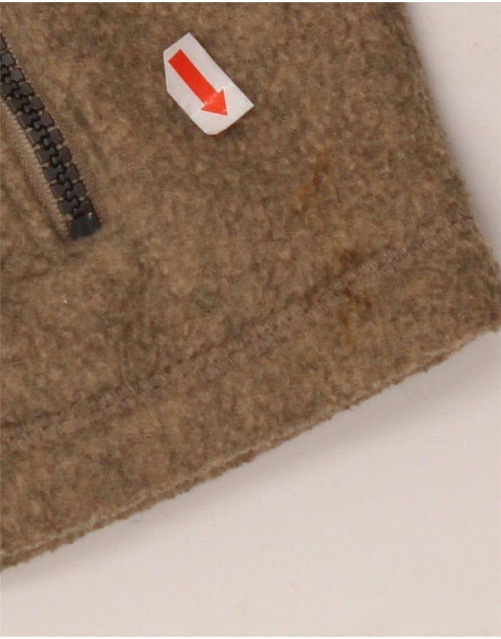 Giacca in pile da donna EDDIE BAUER UK 14 Poliestere marrone medio