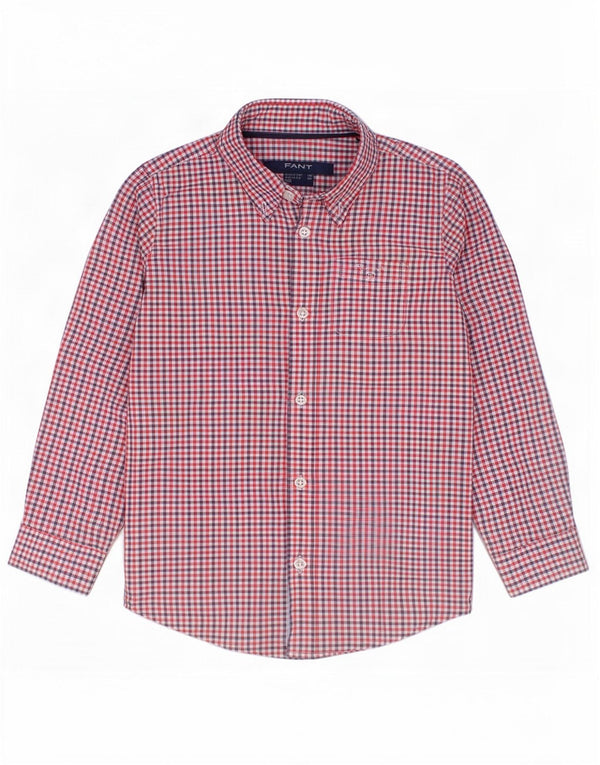 Gant Baby Boys Shirt 3-6 Months Red Gingham Cotton