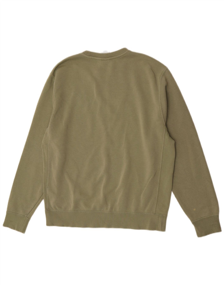 Felpa Nike Uomo Maglione Verde Medio Cotone Sportivo