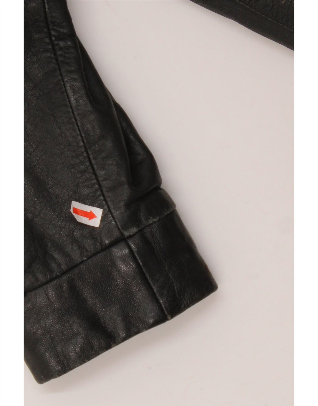 Cappotto oversize da donna in pelle VINTAGE IT 40 piccolo in pelle nera