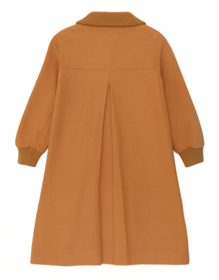 Cappotto vintage da donna UK 14 in lana beige medio