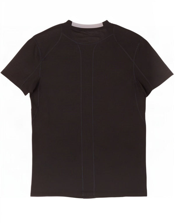 T-shirt grafica Nike Dri Fit da uomo, parte superiore in poliestere nero medio