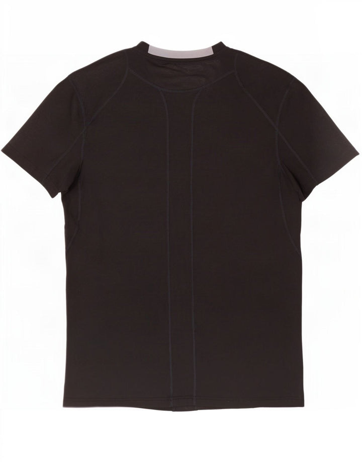 T-shirt grafica Nike Dri Fit da uomo, parte superiore in poliestere nero medio