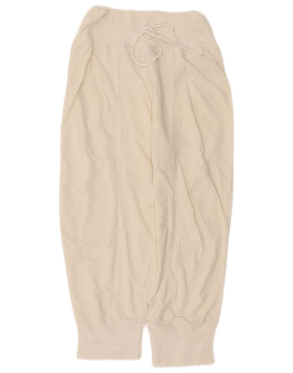 Pantaloni da tuta da donna Armani Loose Fit Joggers UK 10 Small Off White
