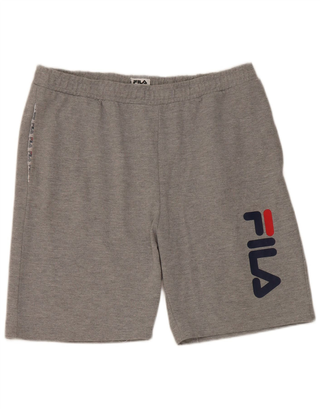 Pantaloncini sportivi grafici da uomo Fila grandi in cotone grigio