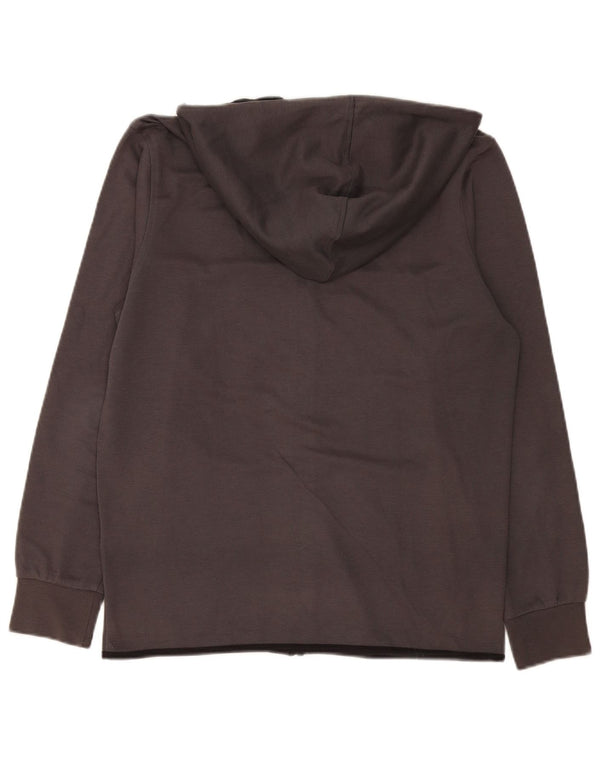 Maglione con cappuccio e zip da uomo Jack & Jones in poliestere grigio medio