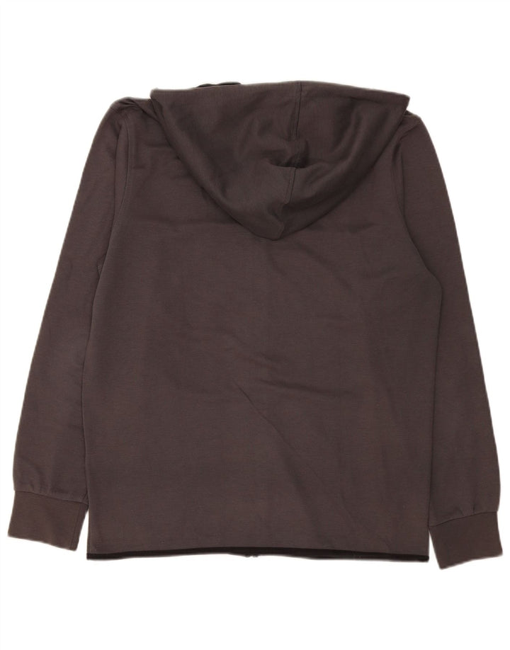 Maglione con cappuccio e zip da uomo Jack & Jones in poliestere grigio medio