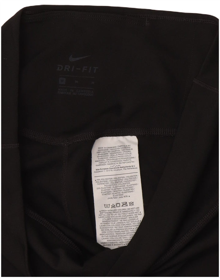 Leggings Capri Dri Fit da donna NIKE UK 12 poliestere nero medio