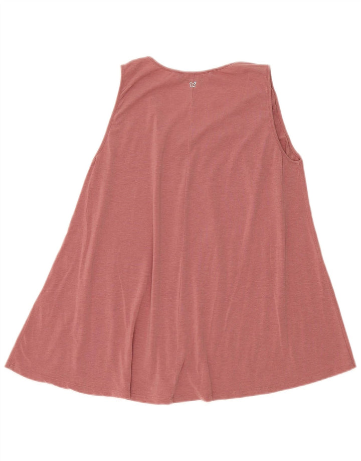 Max Mara Camicetta senza maniche da weekend da donna Top UK 12 Lyocell rosa medio