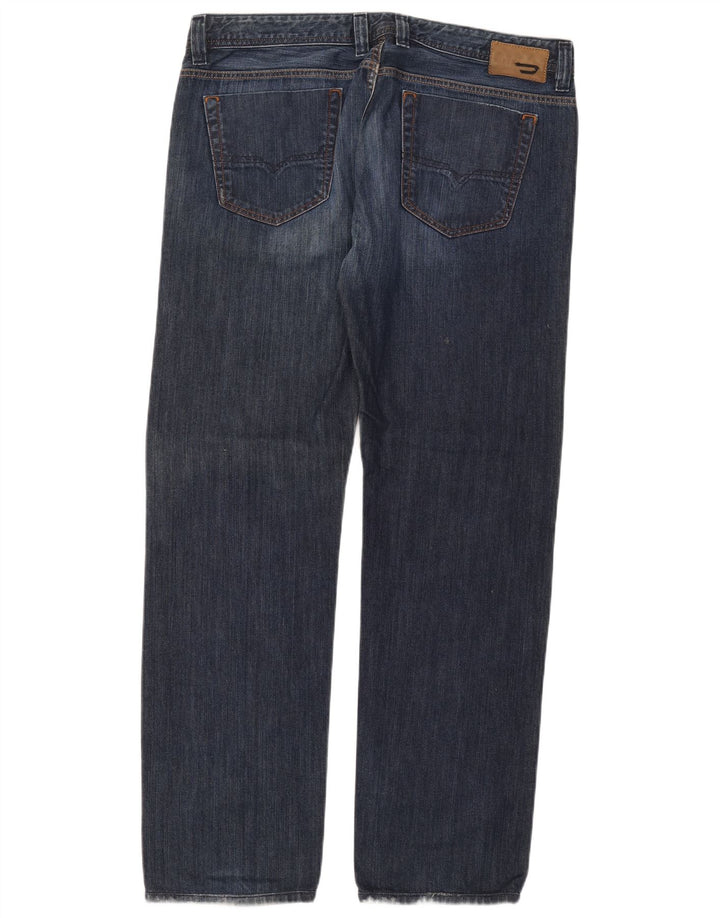 Jeans dritti Viking da uomo Diesel W38 L34 cotone blu