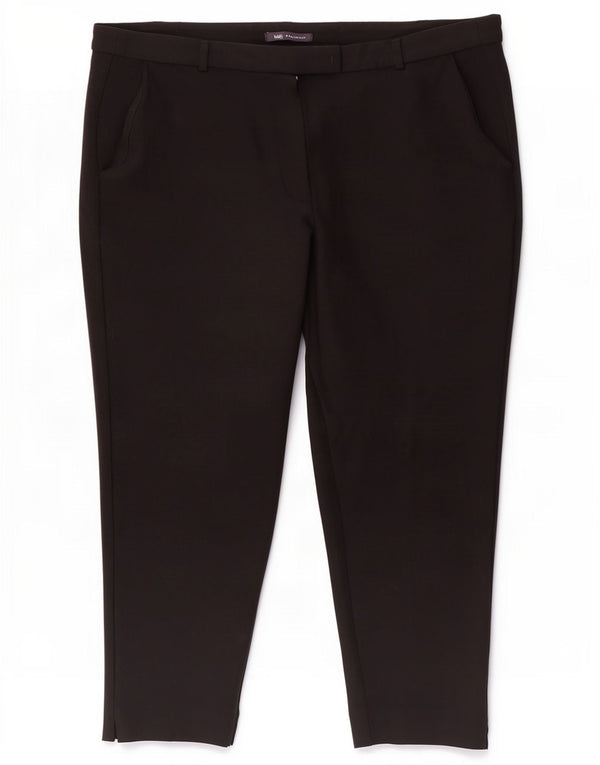 Pantaloni Capri affusolati da donna Marks & Spencer UK 18 XL W40 L22 Nero