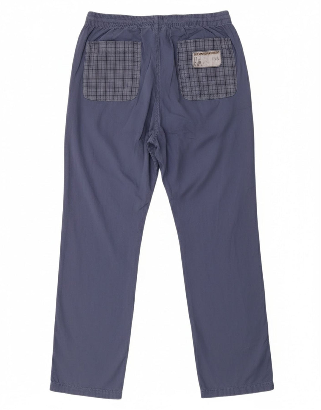 Pantaloni dritti da uomo Think Pink medi W32 L32 cotone a quadri blu navy