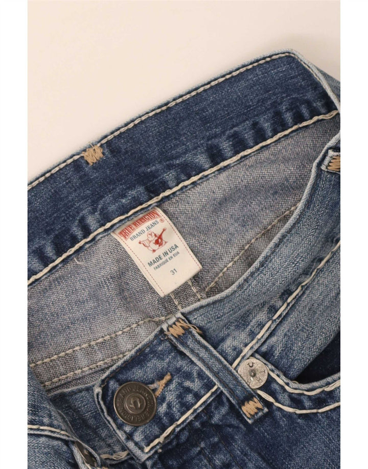 Jeans dritti da donna True Religion W31 L28 cotone blu
