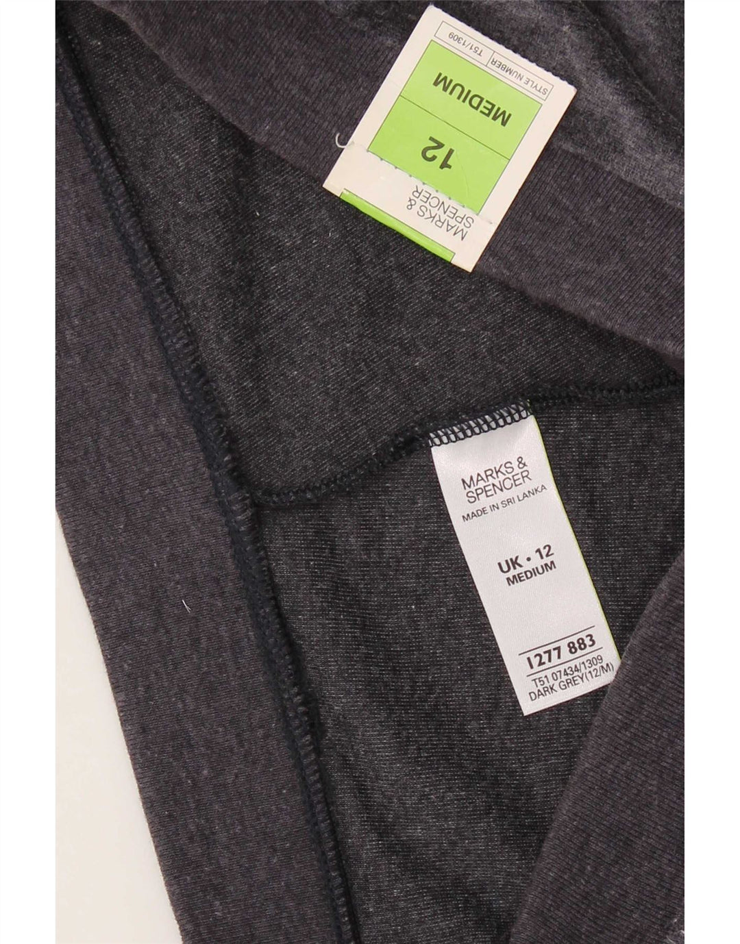 Pantaloni da tuta da donna Marks & Spencer UK 12 Medium W30 L30 Grigio