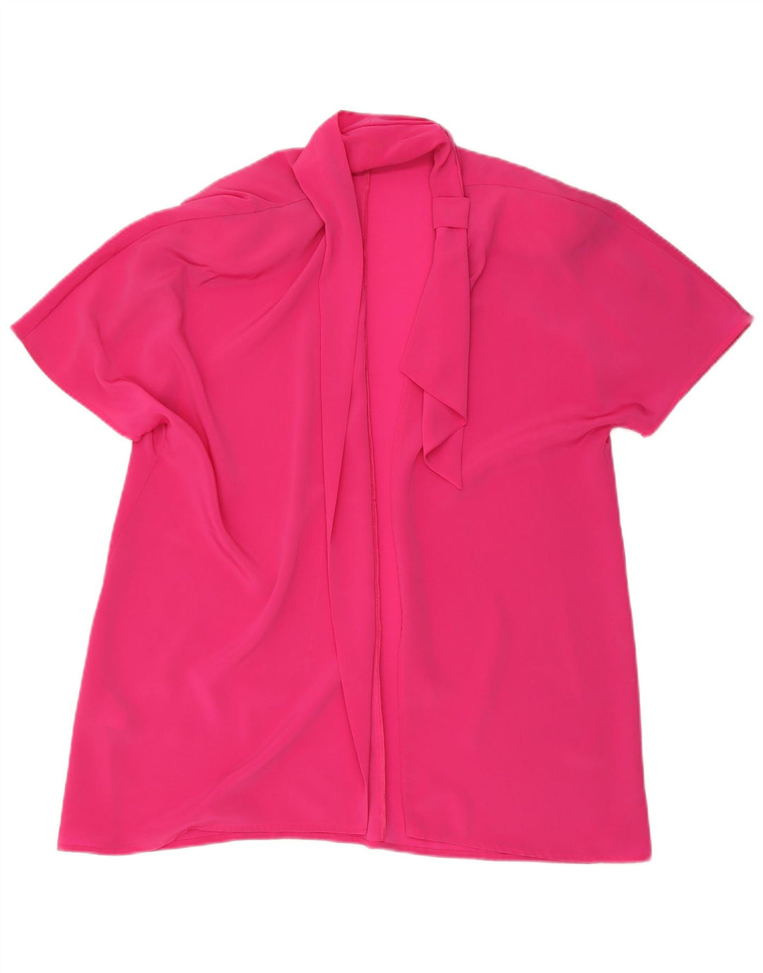 Giacca blazer vintage a maniche corte da donna lunga IT 43 rosa medio