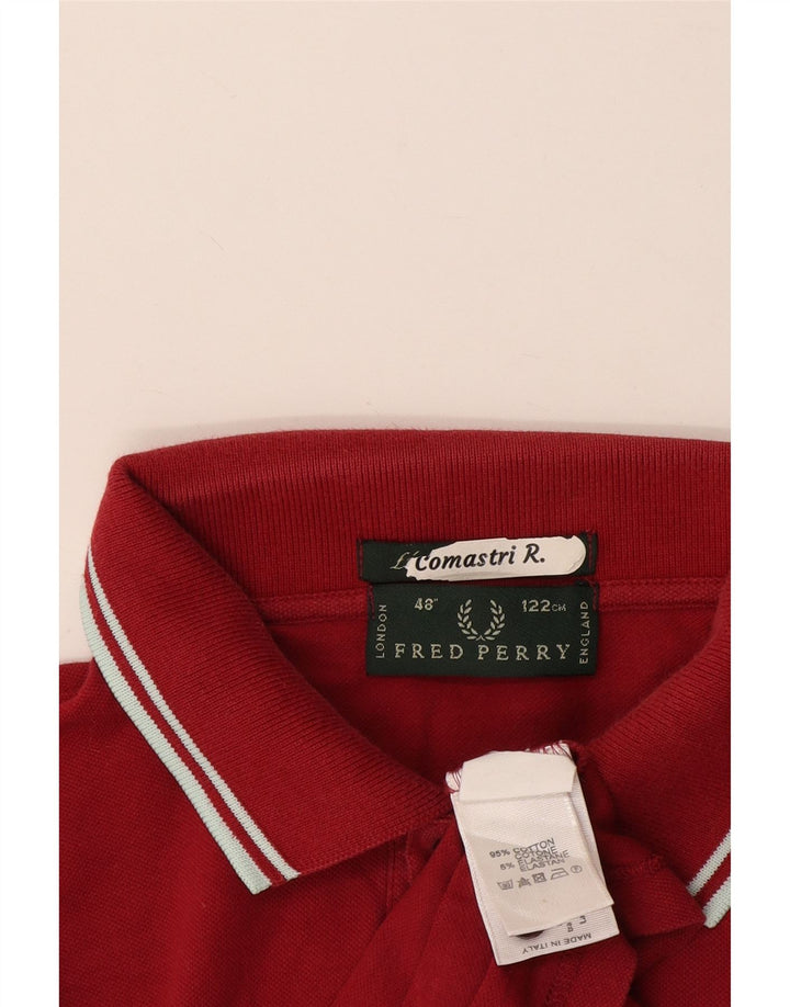 Polo Uomo Fred Perry IT 48 Cotone Bordeaux Medio