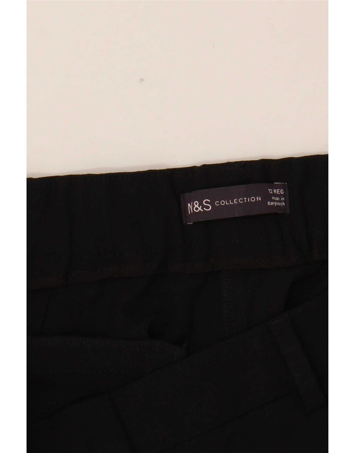 Pantaloni chino slim da donna Marks & Spencer UK 12 medi W31 L26 neri