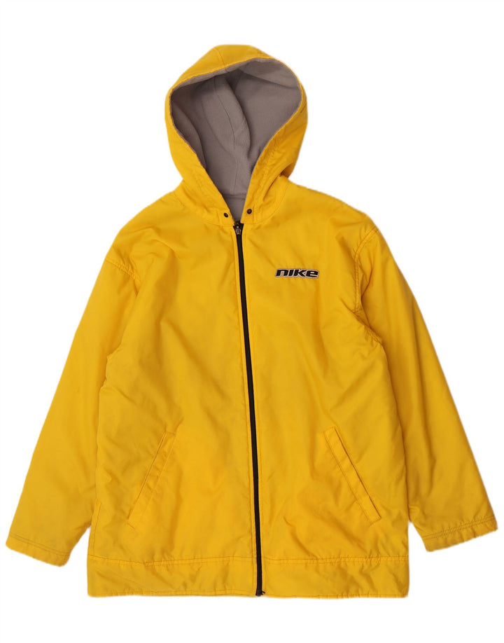 Giacca reversibile con cappuccio Nike da uomo UK 38 nylon giallo medio