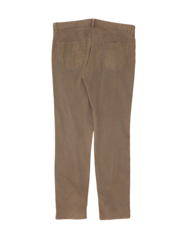 Pantaloni Chino Slim Uomo Trussardi IT 56 3XL W40 L36 Cotone Kaki