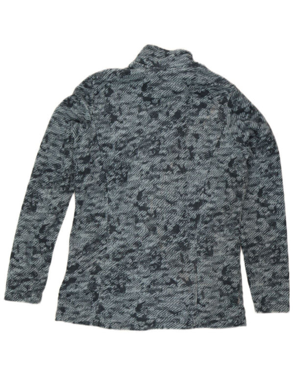 Giacca in pile da donna Marks & Spencer UK 12 Poliestere mimetico grigio medio