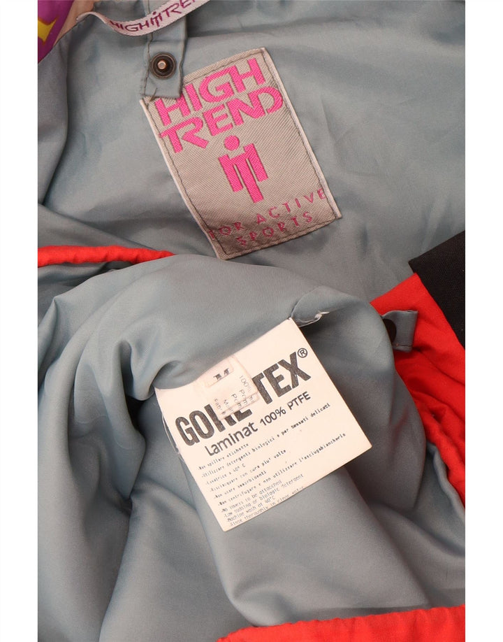Giacca da sci vintage da uomo Gore-Tex UK 38 poliammide color block rosso medio