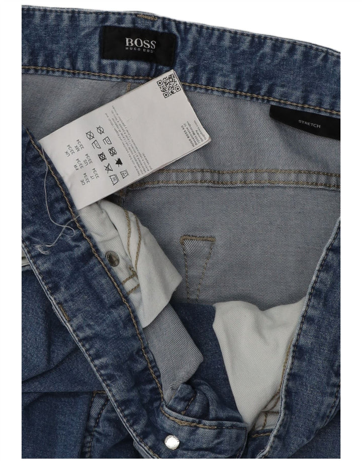 Jeans slim da donna Hugo Boss W33 L34 cotone blu