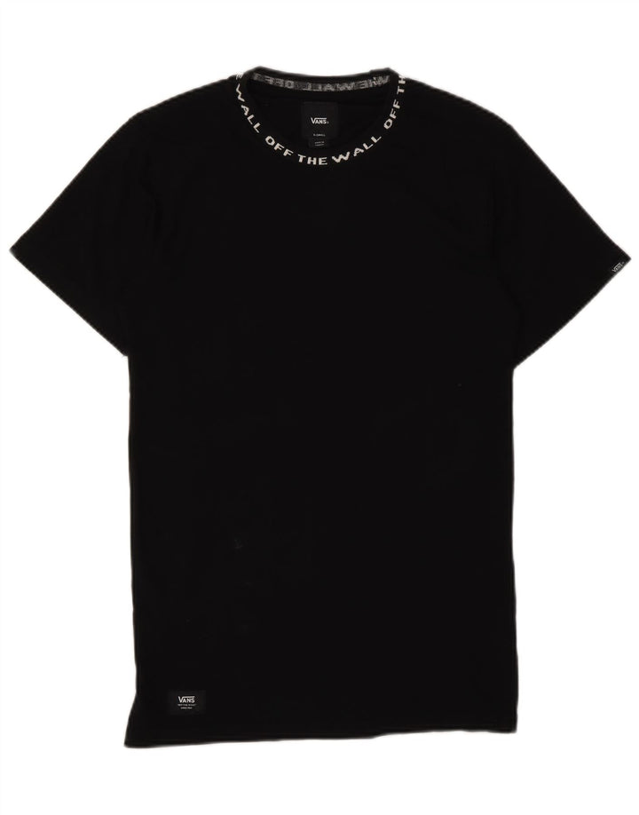 T-shirt grafica da uomo Vans XS in cotone nero