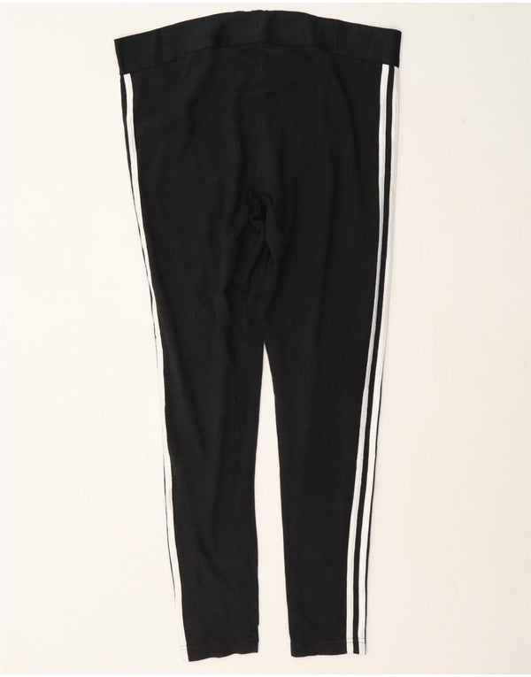 Leggings Adidas Donna UK 20/22 XL Cotone Nero