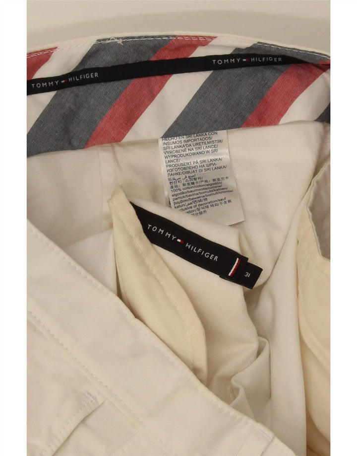 TOMMY HILFIGER Pantaloncini chino da uomo W31 cotone bianco medio