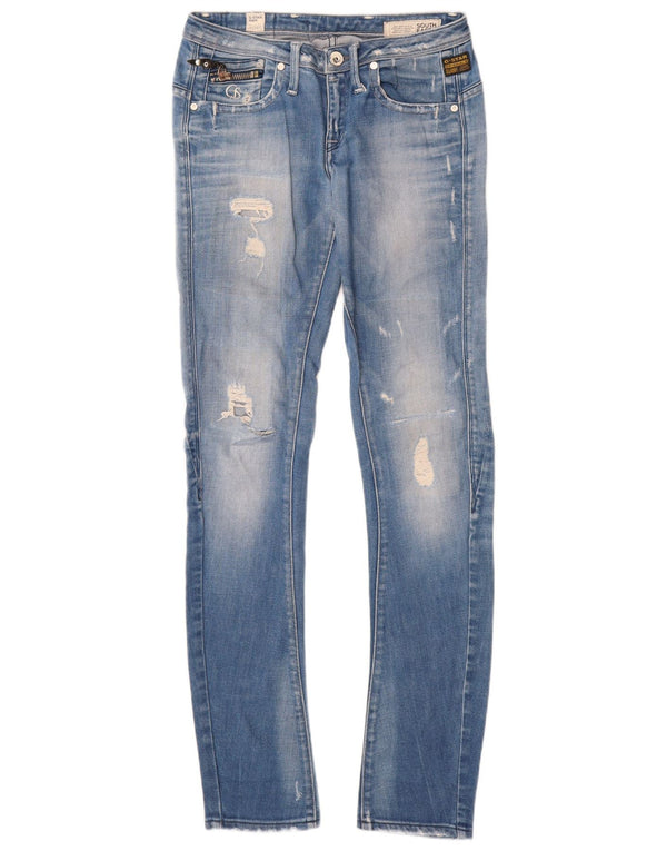 Jeans skinny effetto consumato da donna G-Star W27 L32 cotone blu