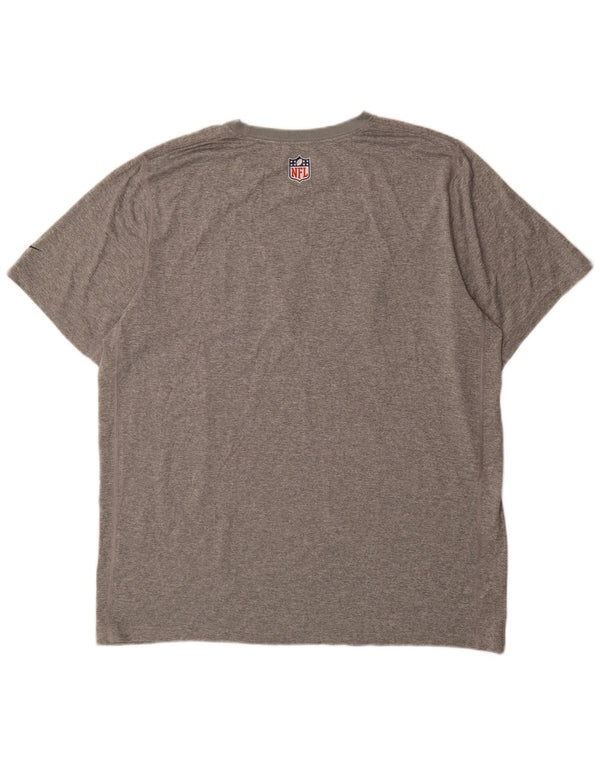 T-shirt grafica da uomo Nike New England Patriots XL grigia chiazzata