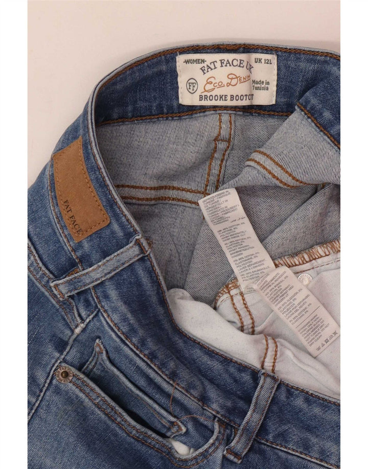 Jeans Brooke Bootcut da donna Fat Face UK 12 Medio W30 L31 Cotone blu