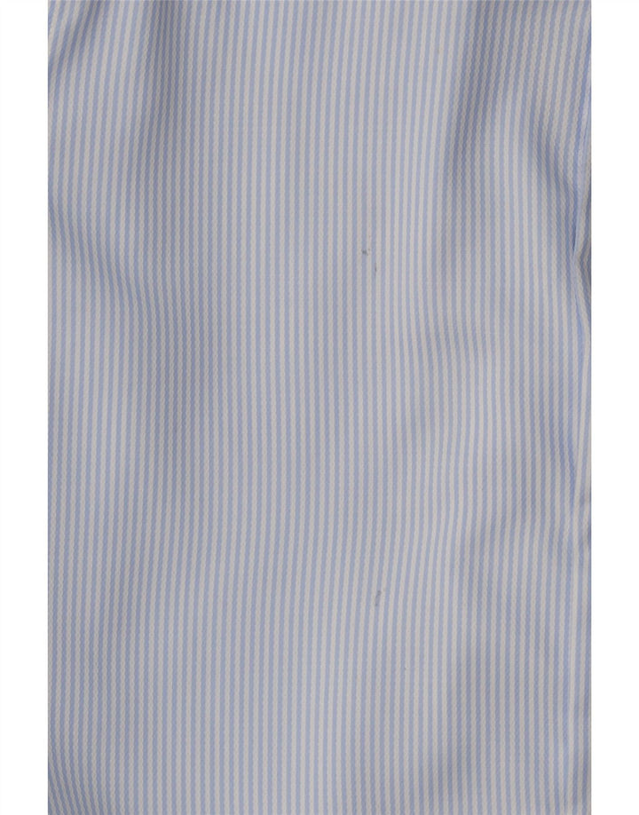 Camicia Boggi da uomo vestibilità regolare taglia 39 15 1/2 cotone a righe blu medio