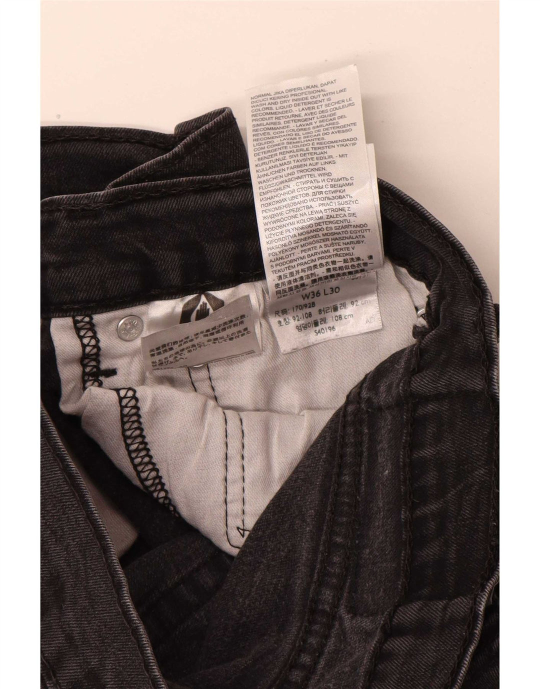 Jeans Levi's Uomo 511 Slim W36 L30 Cotone Nero