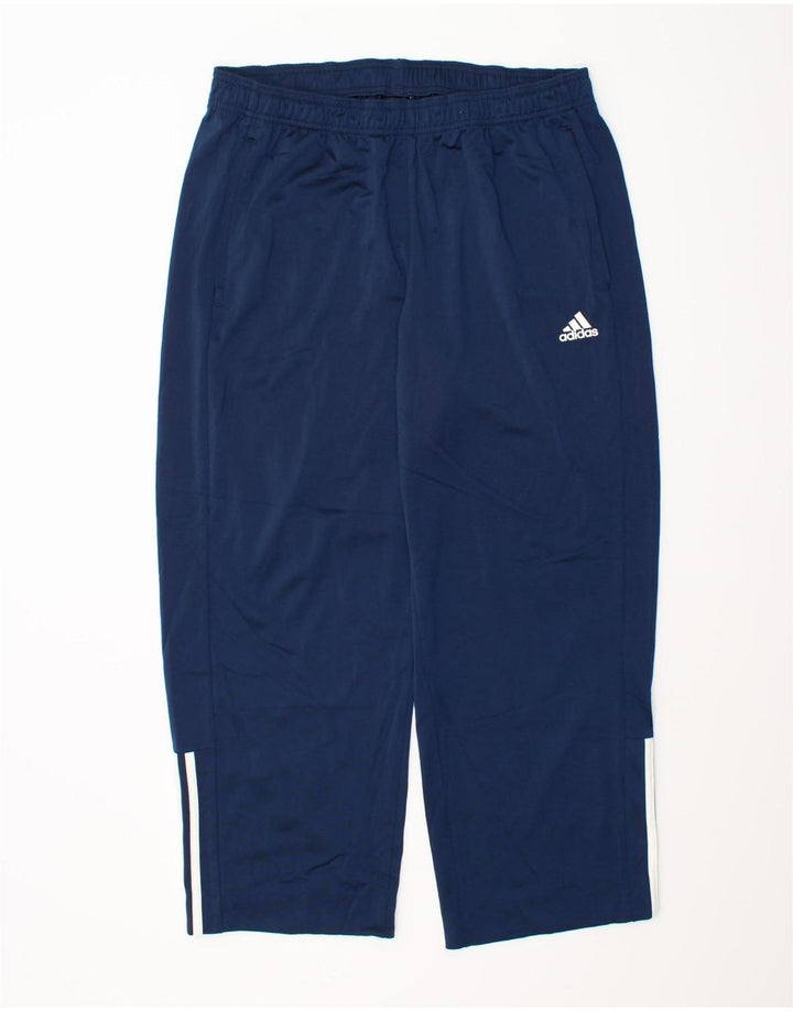 Pantaloni da tuta da uomo Adidas UK 46/48 XL Poliestere blu navy