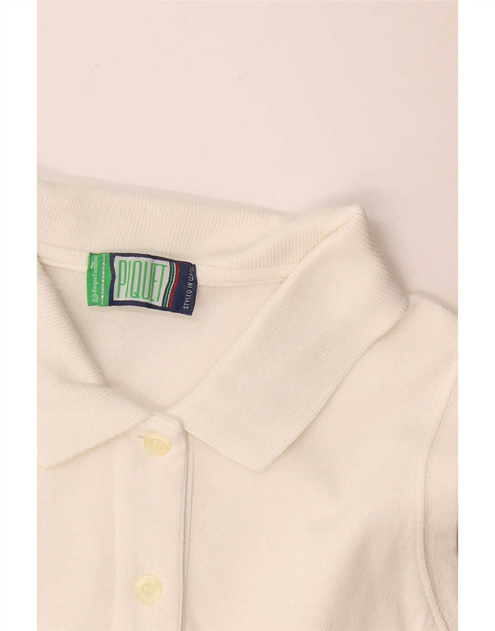 Polo senza maniche da donna Sergio Tacchini UK 12 Medium White