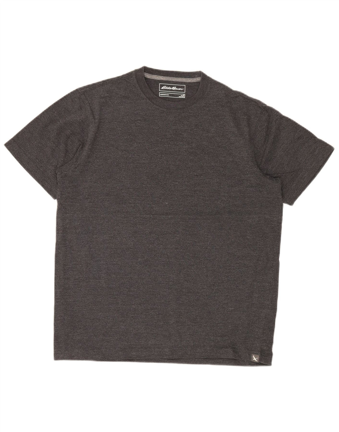 T-shirt da uomo EDDIE BAUER Top in cotone chiazzato grigio medio