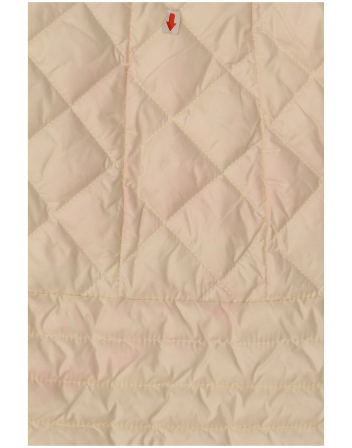 Giubbotto Imbottito Donna Trussardi IT 44 Medio Poliestere Bianco Sporco