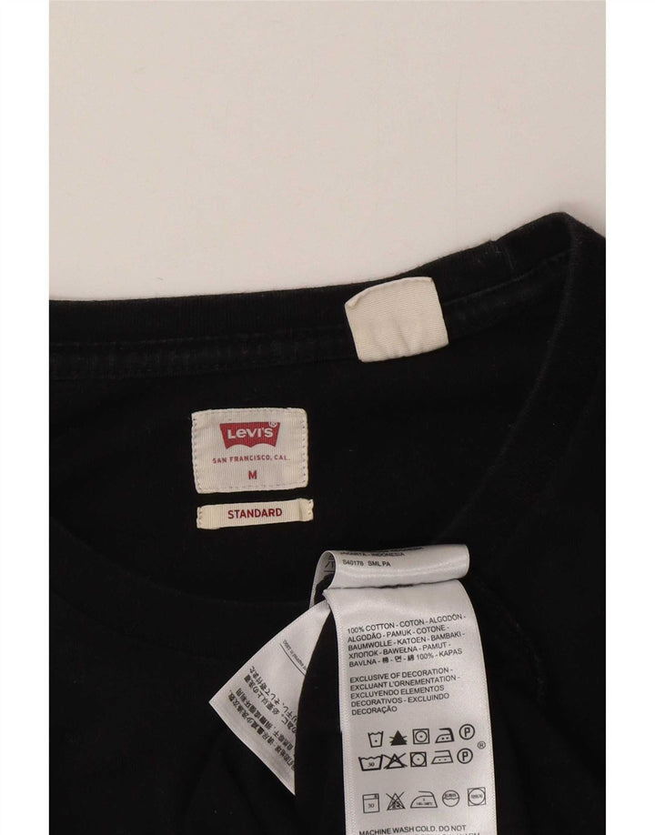 T-shirt Levi's da uomo con vestibilità standard, top in cotone nero medio