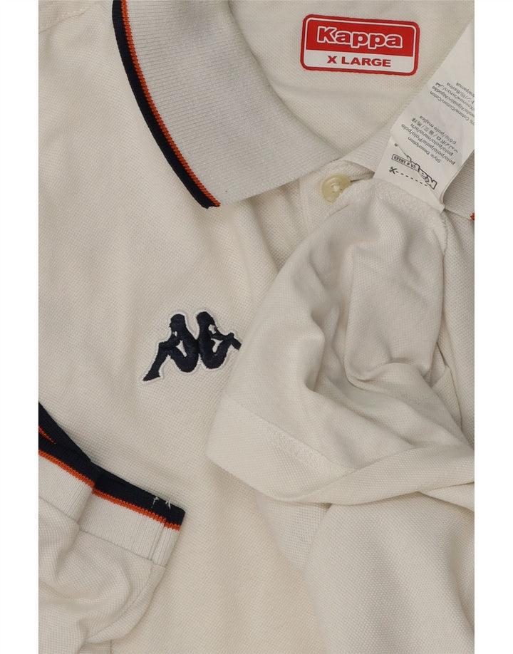 Polo Kappa Uomo XL Cotone Bianco