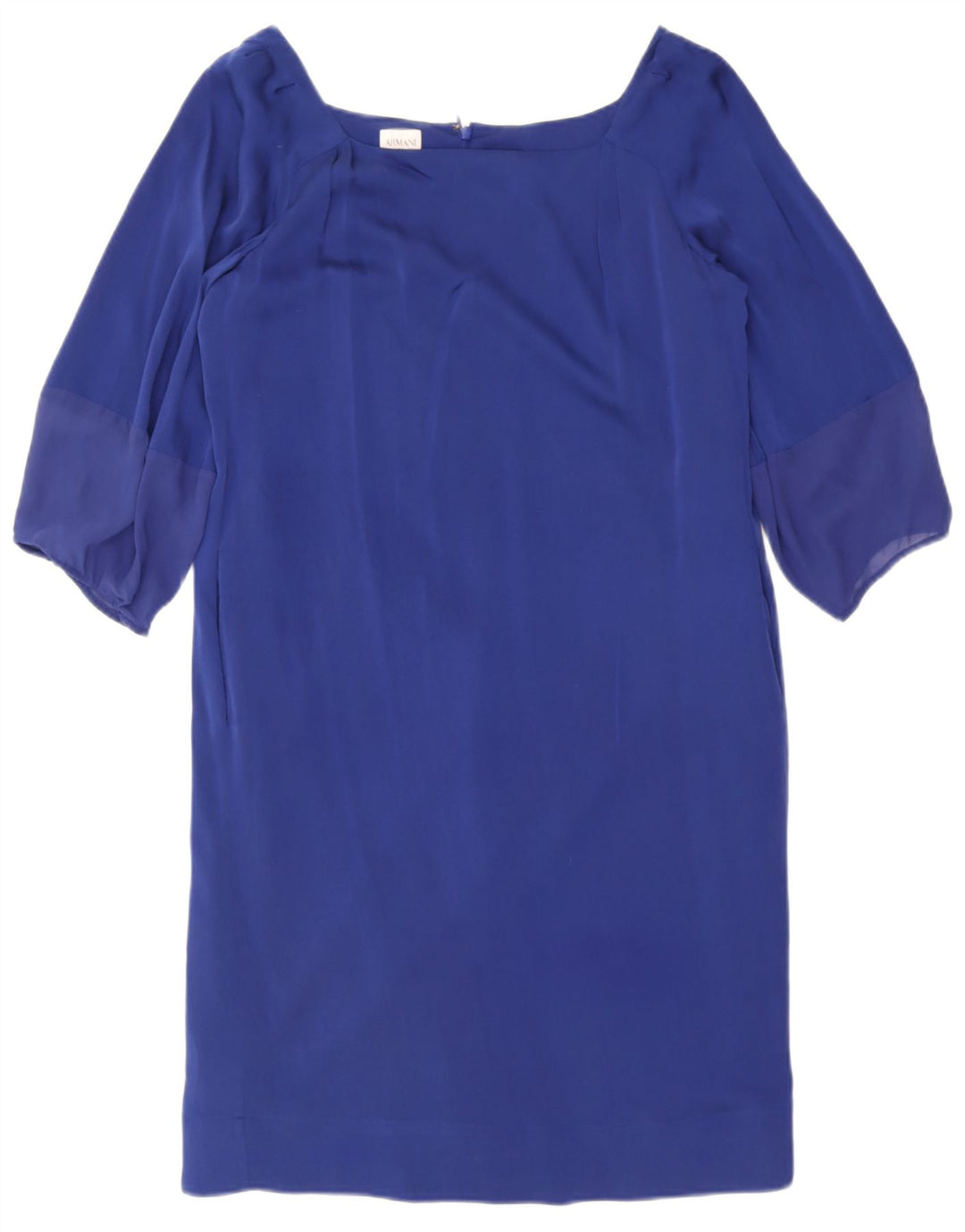 Abito a trapezio da donna con maniche a 3/4 Armani Collezioni IT 44 Blu medio