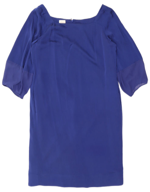Abito a trapezio da donna con maniche a 3/4 Armani Collezioni IT 44 Blu medio