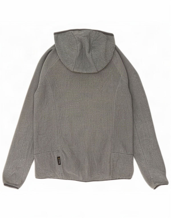 Giacca da ginnastica con cappuccio da donna Jack Wolfskin UK 8/10 Small Grigio