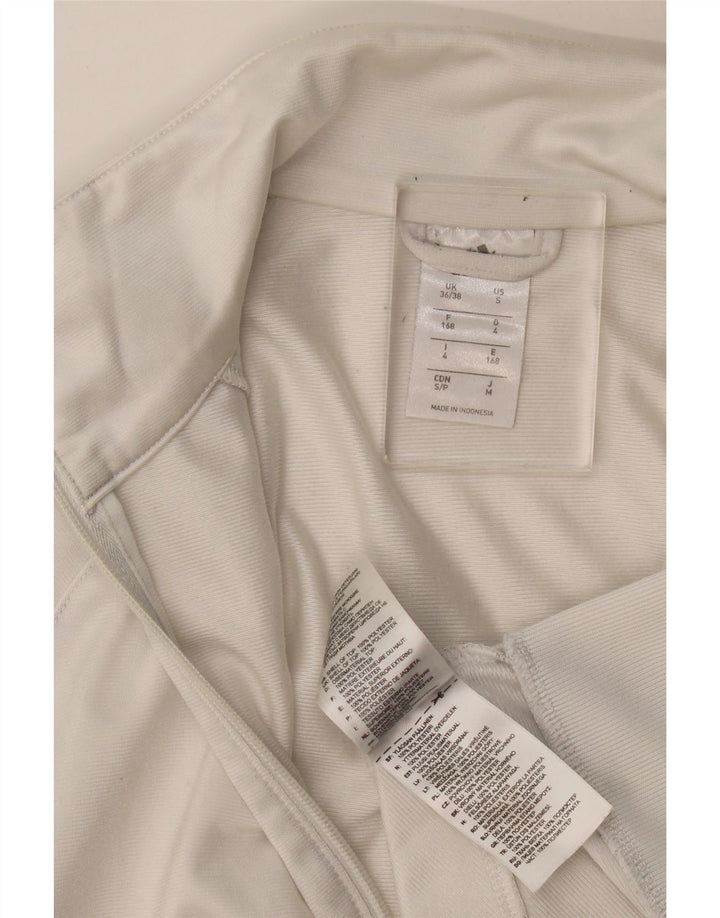Giacca da tuta da uomo Adidas UK 36/38 Small Poliestere bianco